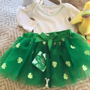 St Patrick’s Day Infant Tutu, Headband, t-shirt